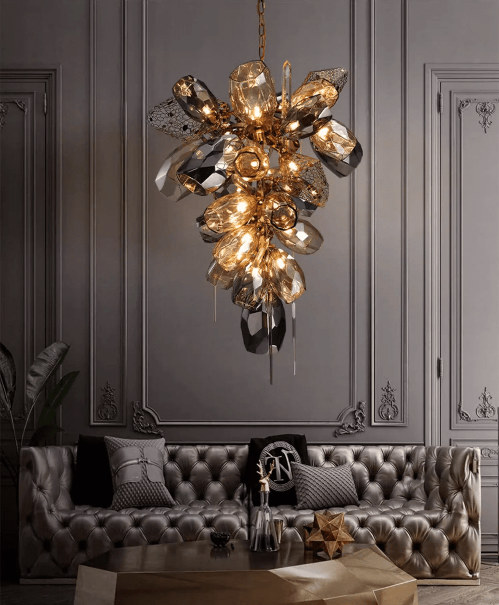 Modern Art Glass Crystal Chandelier