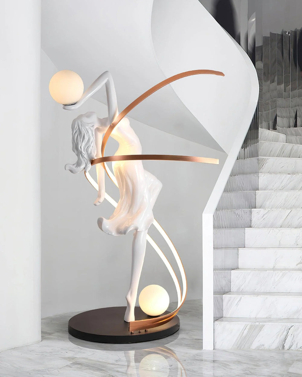 MISHA Goddess Statue Floor Lamp