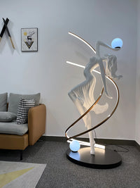 MISHA Goddess Statue Floor Lamp