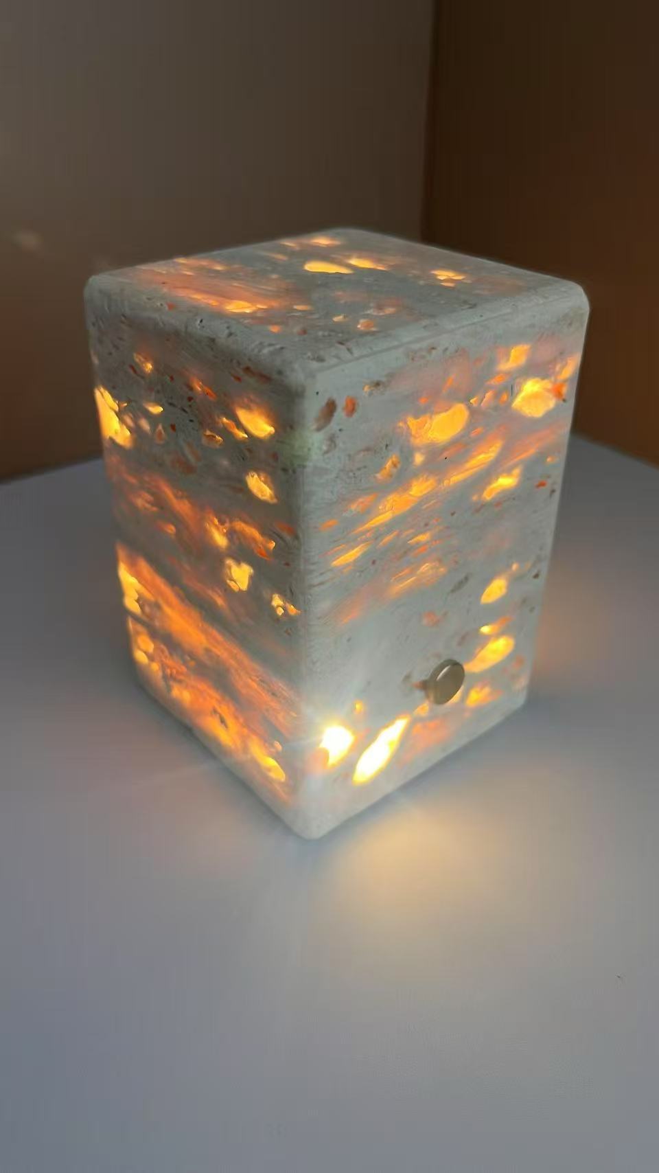 Travertine Table Lamp