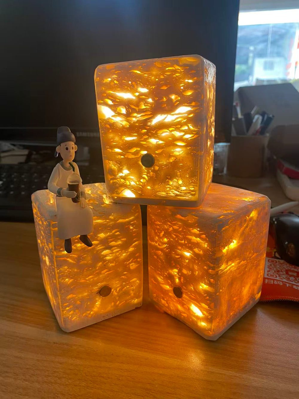 Travertine Table Lamp