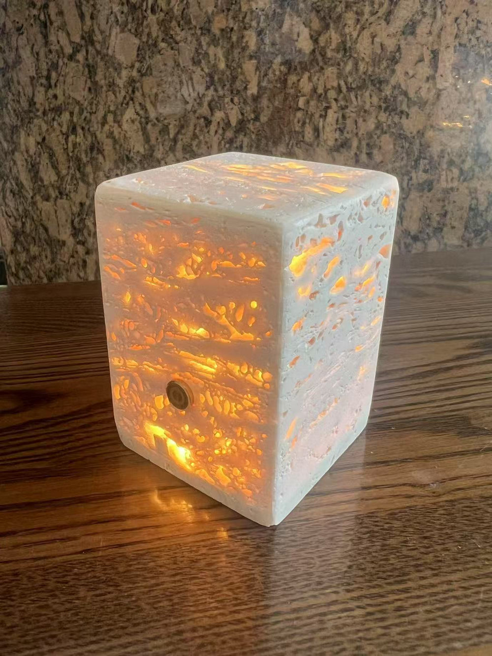 Travertine Table Lamp