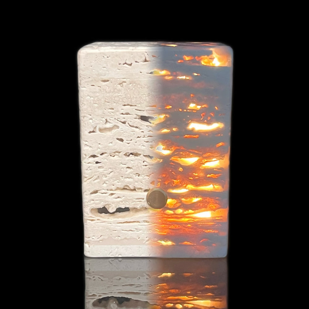 Travertine Table Lamp