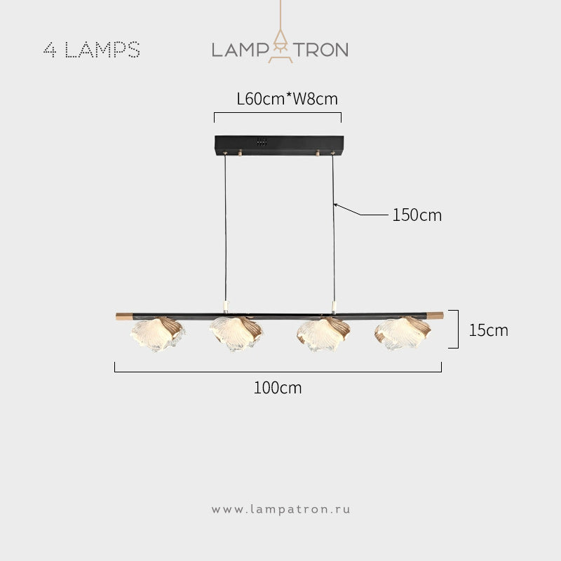 AUBREY L Long lighting fixture