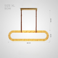 Barnaby slatted, row lamp