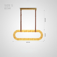 Barnaby slatted, row lamp