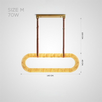 Barnaby slatted, row lamp