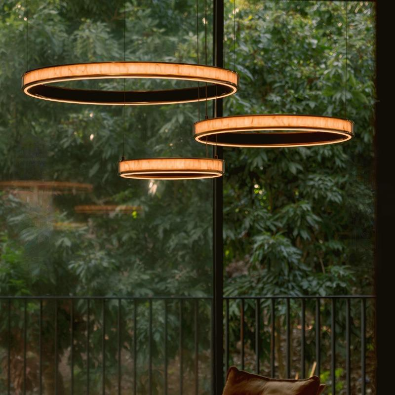 BENJAM Ring Chandeliers and Lighting Combo Size S+M+L