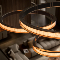 BENJAM Ring Chandeliers and Lighting Combo Size S+M+L