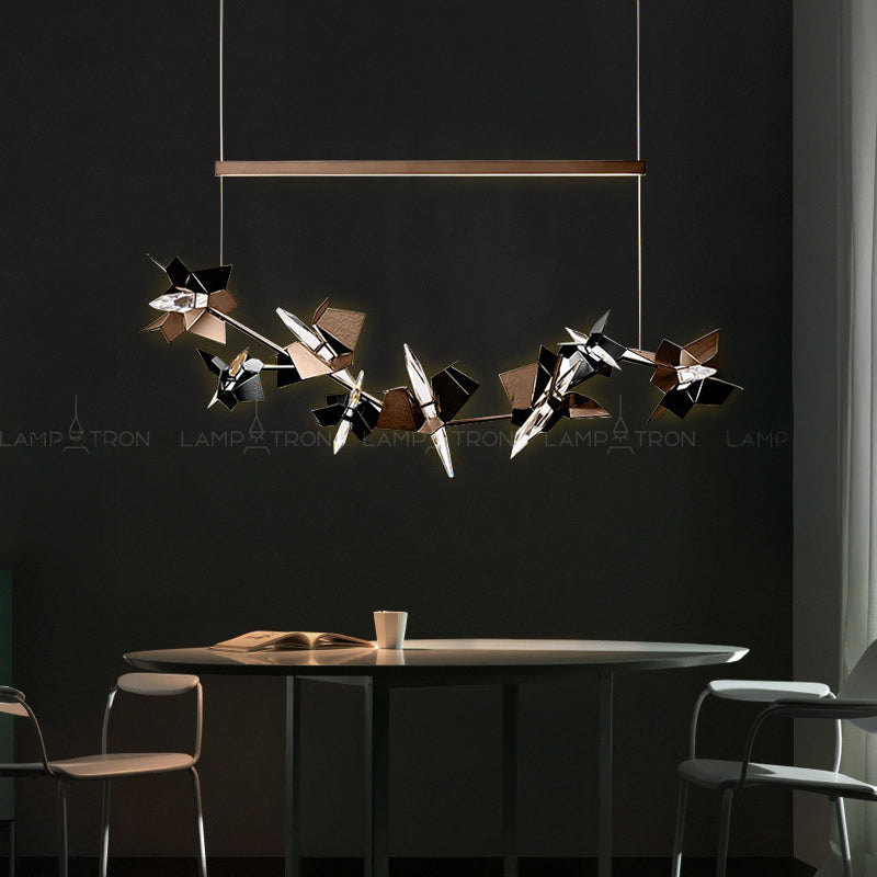 BERGAMO Long lighting fixture