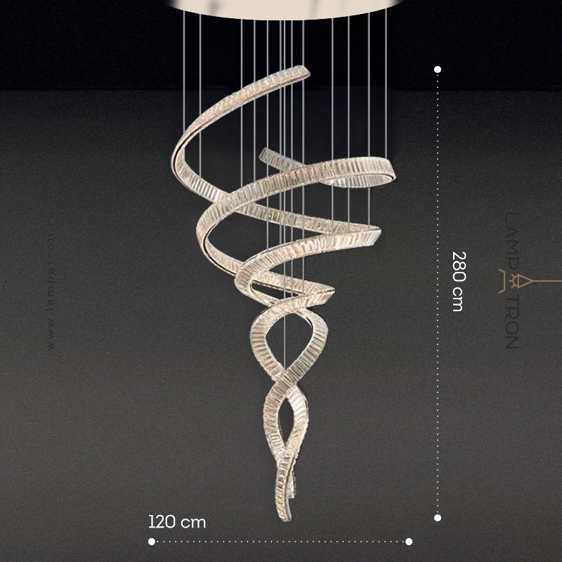 BERTOLDA SPIRAL Chandelier