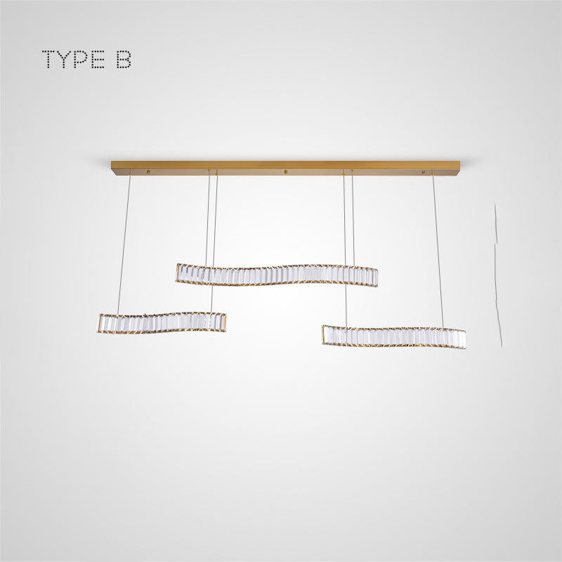 BERTOLDA TRIO Long lighting fixture