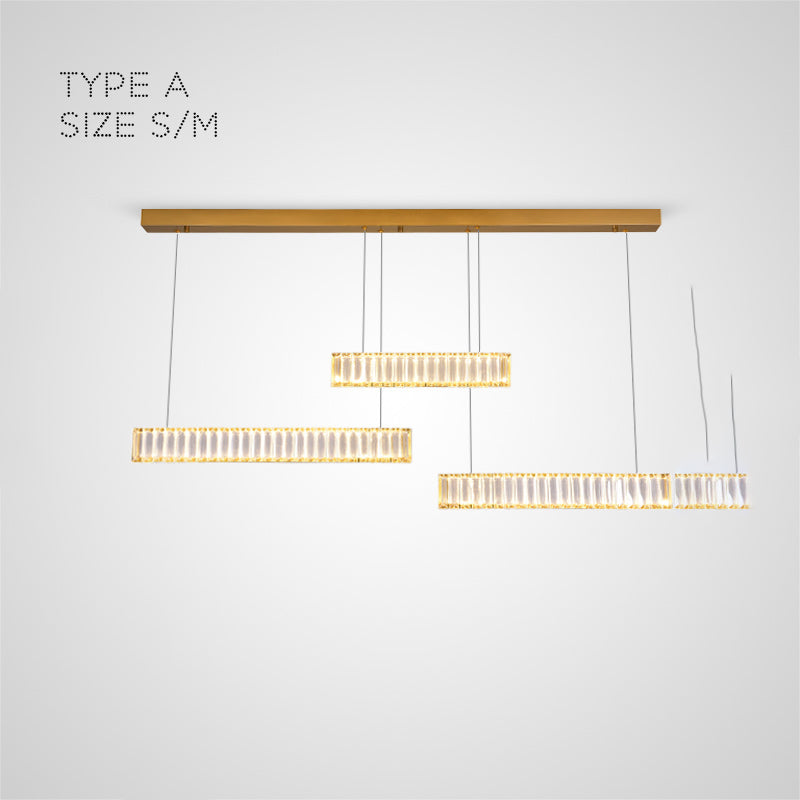 BERTOLDA TRIO Long lighting fixture