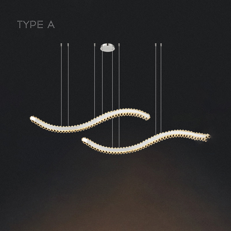 BERTOLDA W DUO Long lighting fixture