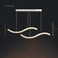 BERTOLDA W DUO Long lighting fixture