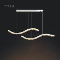 BERTOLDA W DUO Long lighting fixture