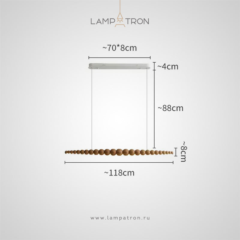 BROLLE Long lighting fixture