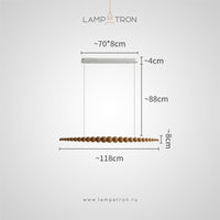 BROLLE Long lighting fixture