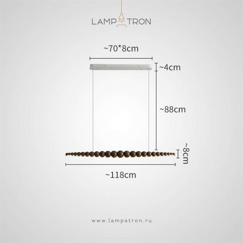 BROLLE Long lighting fixture