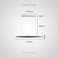 BROLLE Long lighting fixture