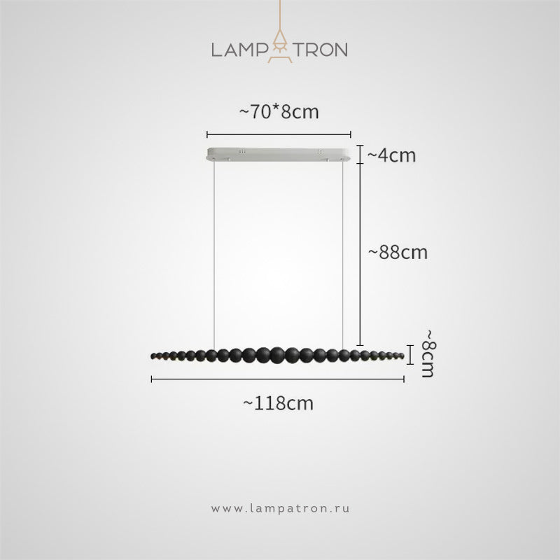BROLLE Long lighting fixture