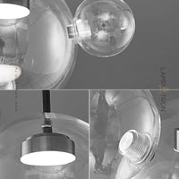 BUBBLE B BLACK LUX Pendant light