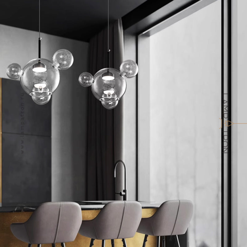 BUBBLE B BLACK LUX Pendant light