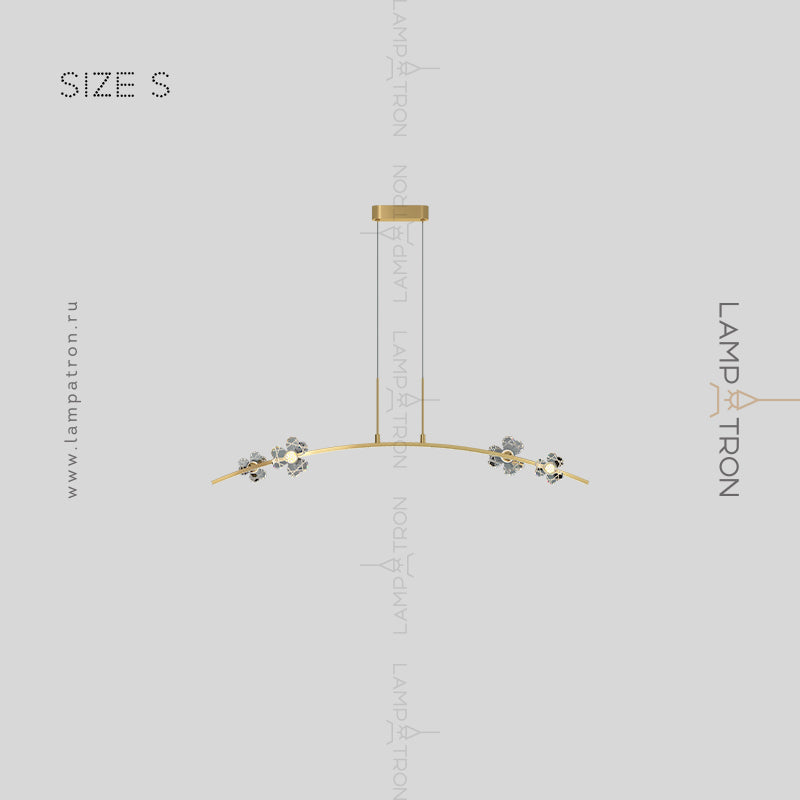 CAMILIA ARC Long lighting fixture