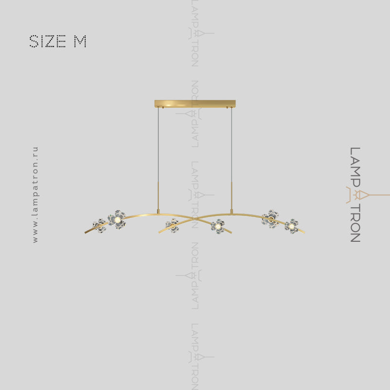 CAMILIA ARC Long lighting fixture