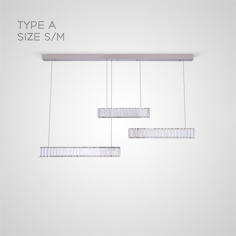 BERTOLDA TRIO Long lighting fixture