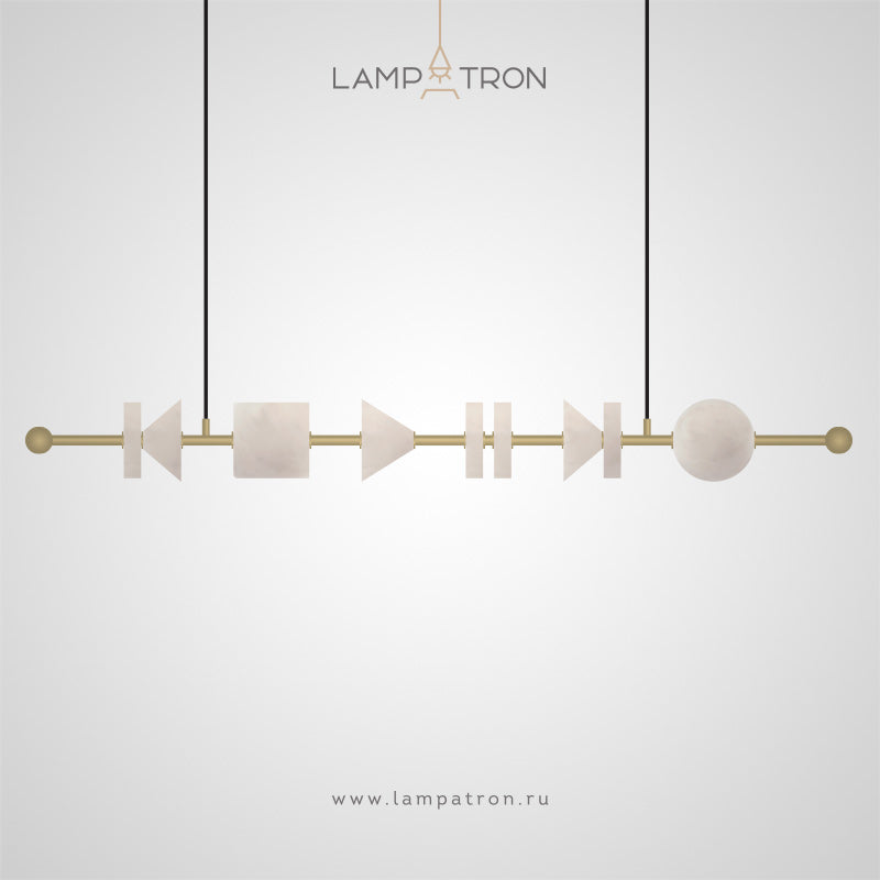 BUTTON PLAY L Long lighting fixture