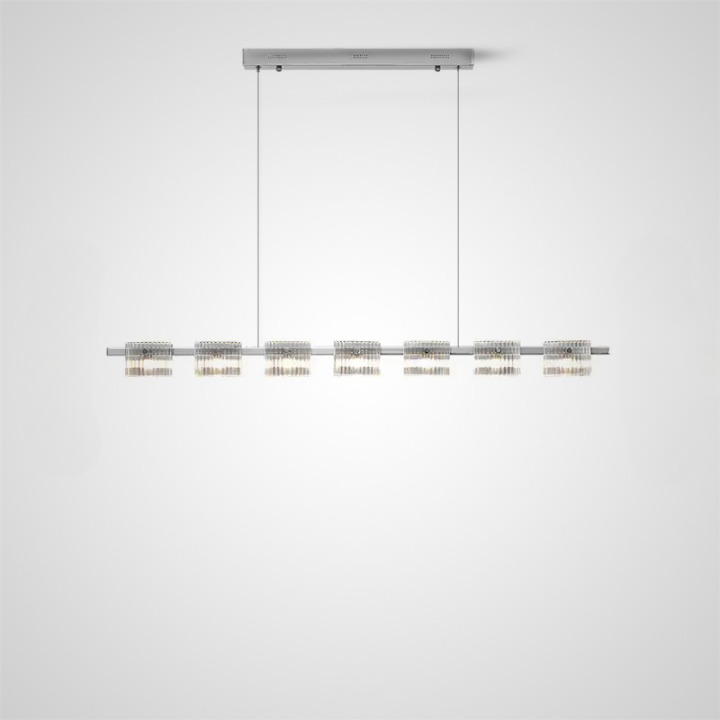 NICOLETTA CHROME L Long lighting fixture