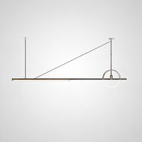 ZODIAC Long lighting fixture
