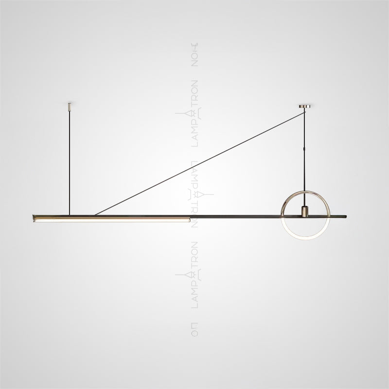 ZODIAC Long lighting fixture