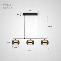 ELISER LONG Pendant light