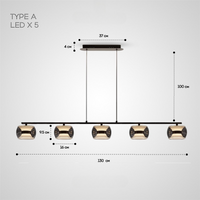 ELISER LONG Pendant light