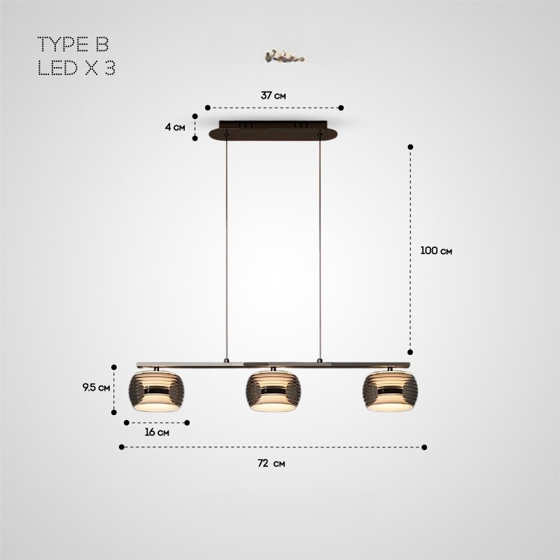 ELISER LONG Pendant light