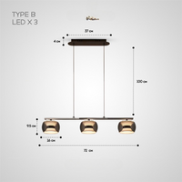 ELISER LONG Pendant light