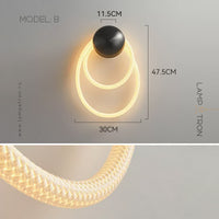 GLORIFY OPTIC LOOP Wall light fixture