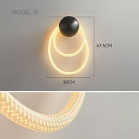 GLORIFY OPTIC LOOP Wall light fixture