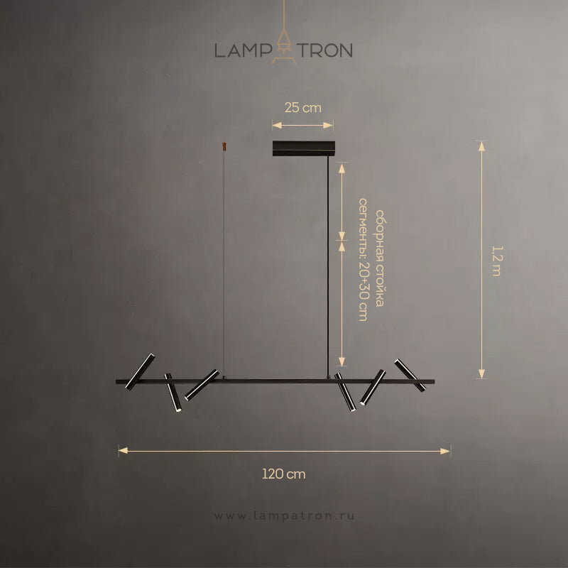 LEEDS LONG Long lighting fixture