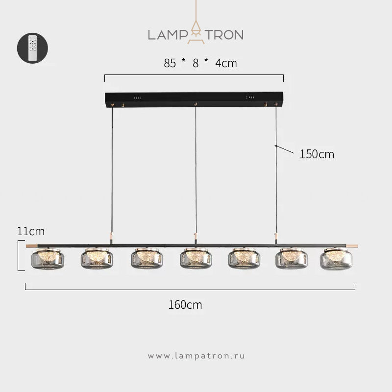 MAYER LONG Long lighting fixture