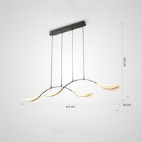 November Long slatted, row-type light fixture