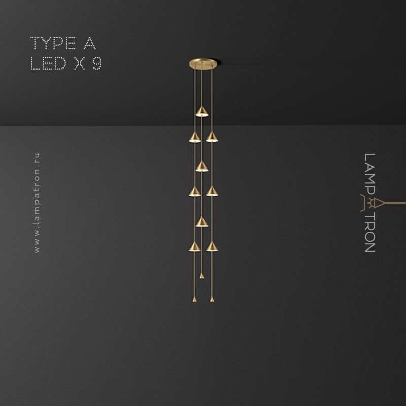 ROLAN COMBO Cascade lighting fixtures