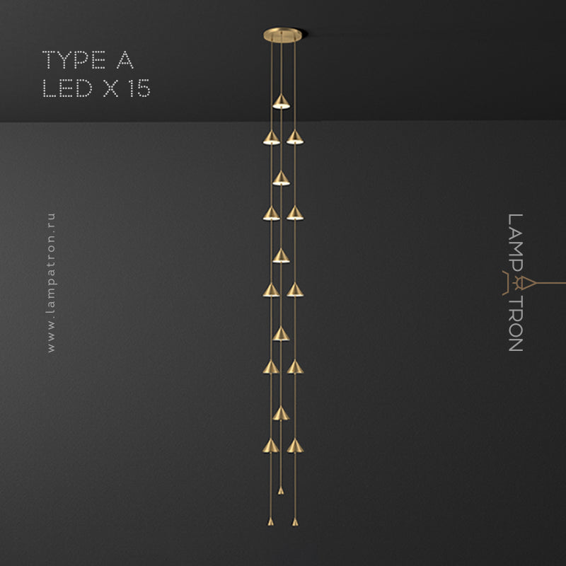 ROLAN COMBO Cascade lighting fixtures