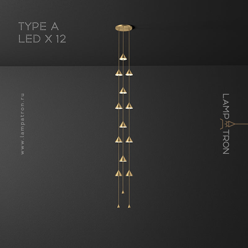 ROLAN COMBO Cascade lighting fixtures