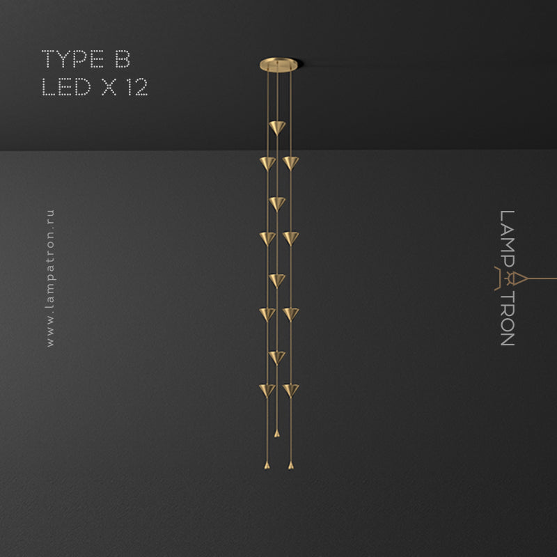 ROLAN COMBO Cascade lighting fixtures