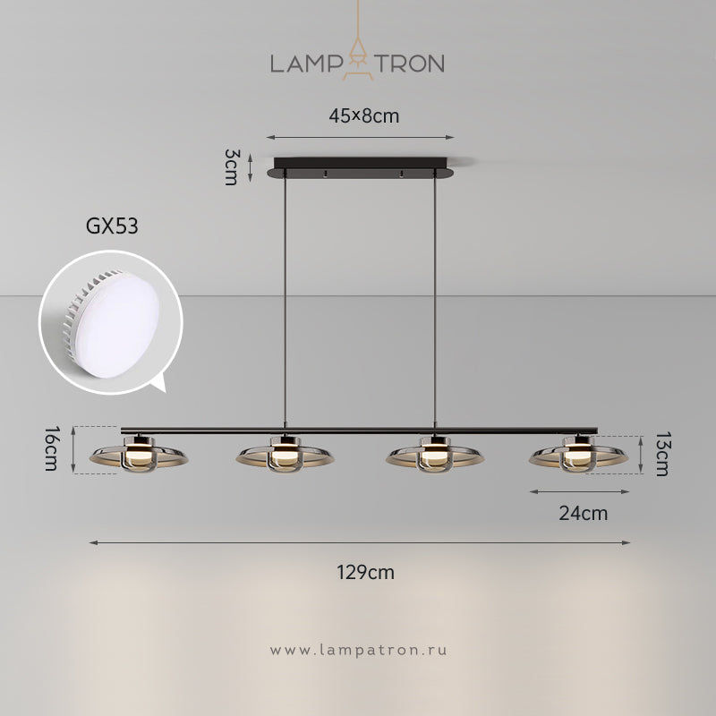 RUBEN LONG Long lighting fixture