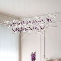 CHARA AMETHYST long chandelier