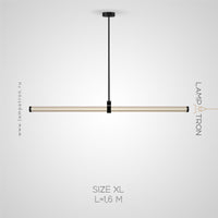 TEOFIL B Long lighting fixture